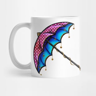 Red & Blue Umbrella Mug